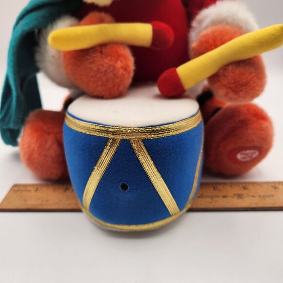 2001 Disney Store Tigger Drummer Plush 11.5" Musical Motion Activated Christmas - Picture 15 of 16